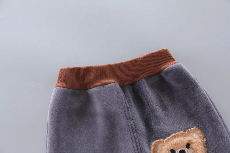 New Children's Warm Three-Piece Girl's Cute Hooded Set Autumn Winter Boy's Fashion Casual Comfortable Suit 12M-4 Years Old