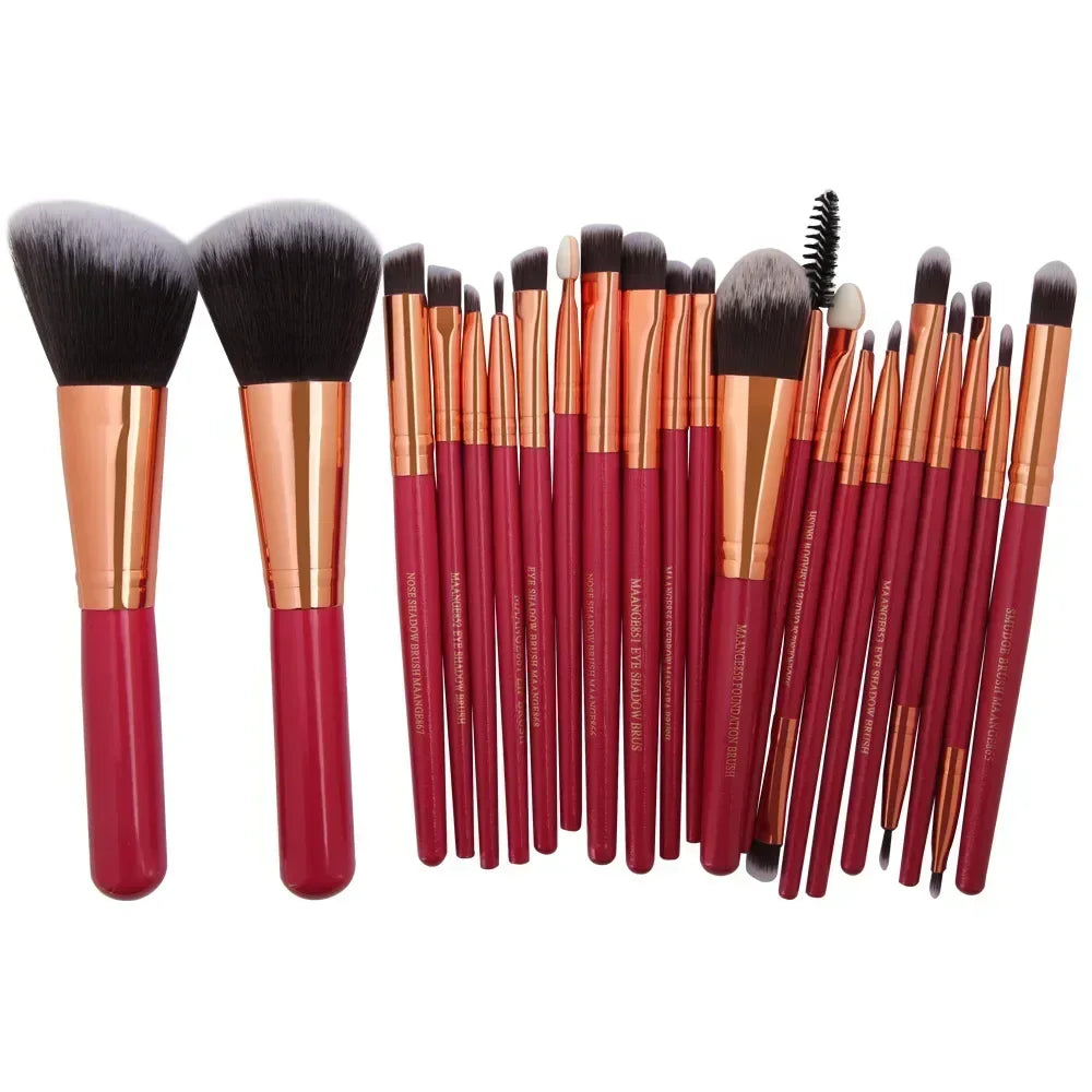 3–22 Piece Professional Makeup Brush Set – Full Face Eyeshadow & Cosmetic Tools