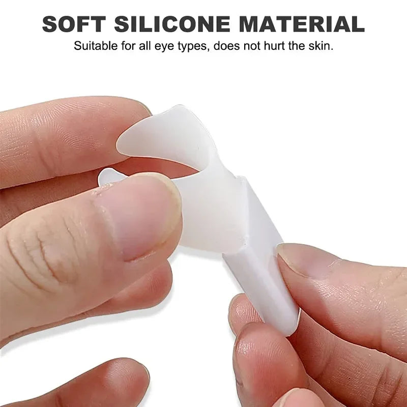 Silicone Eyeliner & Lipstick Stencil Aid – Reusable Wing Tip Makeup Tool