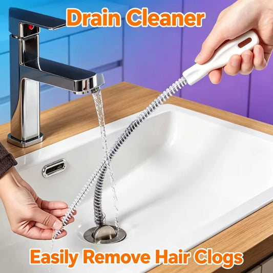 Bendable Drain Cleaning Brush – Sink & Sewer Clog Remover Tool