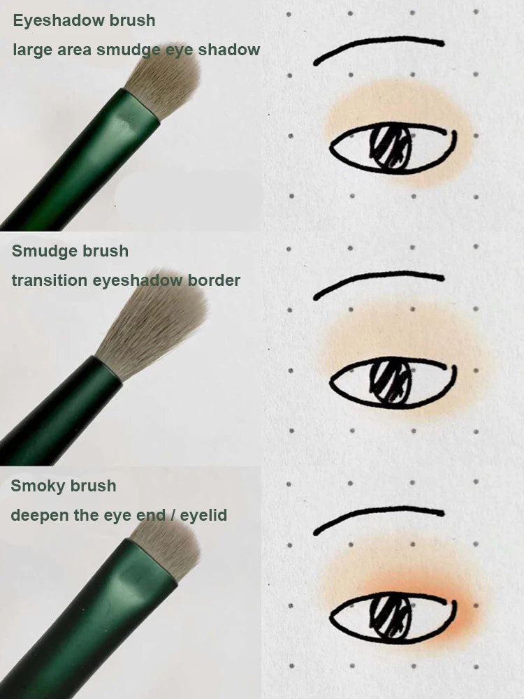 13-Piece Professional Makeup Brush Set – Eye Shadow, Foundation & Blush Brushes
