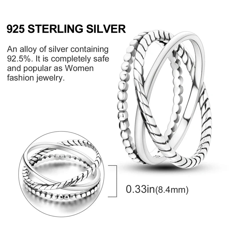 925 Silver Zircon Star Geometric Ring – Romantic Engagement Jewelry