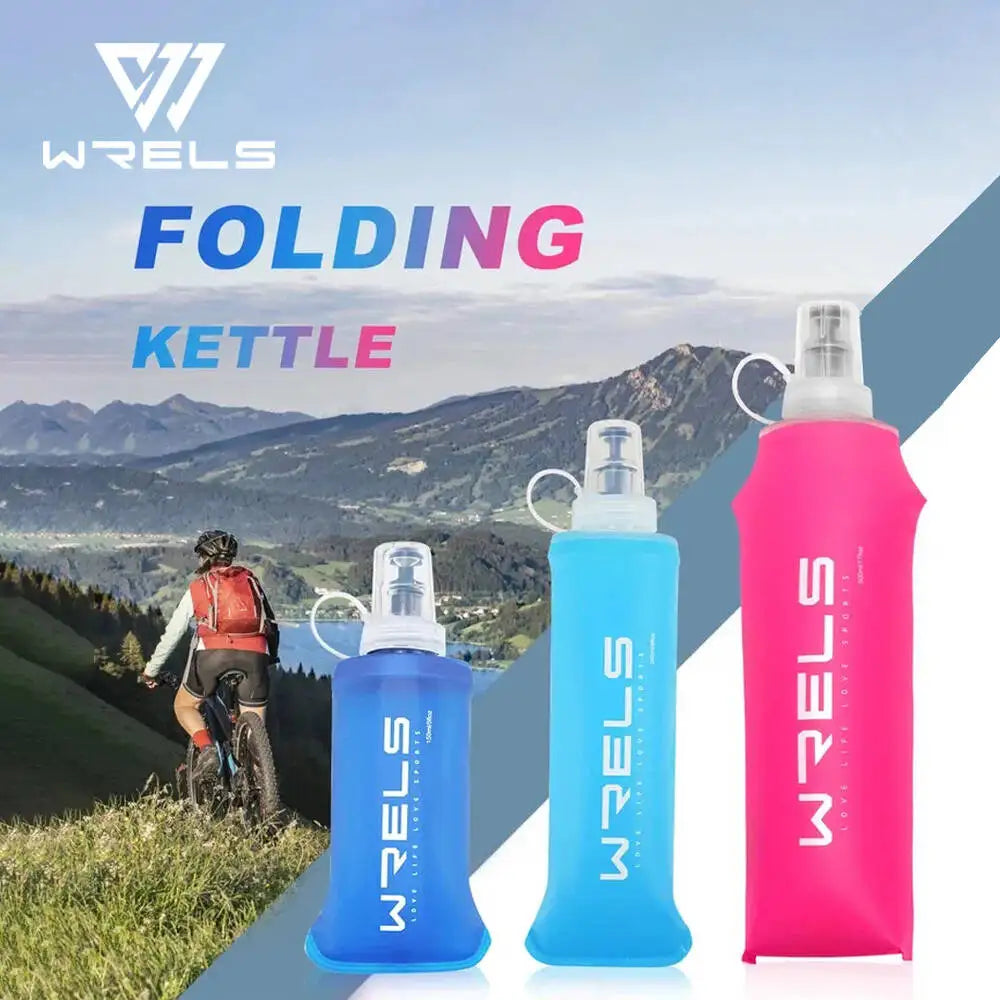 Collapsible Silicone Water Bottle – Portable Foldable Flask for Running & Hiking