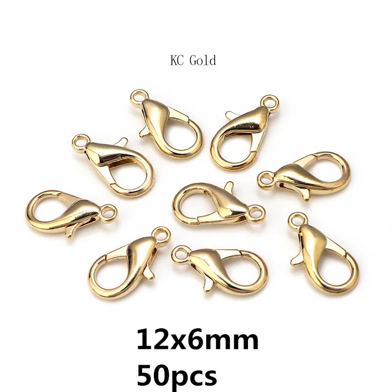 8 Colors 200pcs Open Jump Rings+ 50pcs Lobster Clasps Hooks Connectors Jewelry Making DIY Bracelet Necklace Jewelry Findings Kit