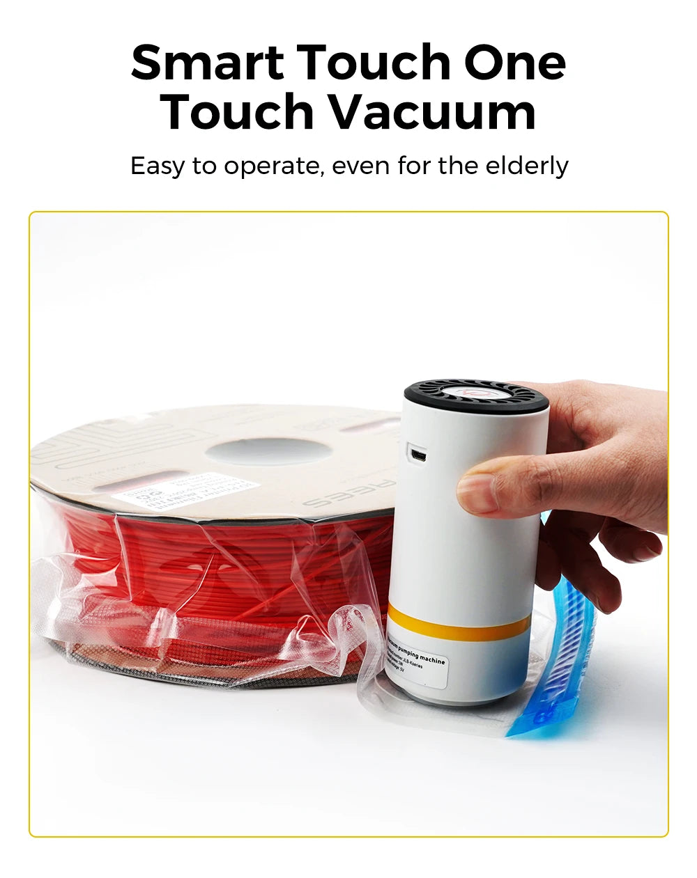USB Rechargeable Electric Air Pump Vacuum Automatic Compressed Bag Electric Pump For 3D Printer Filament Vacuum Bag Keep Dry