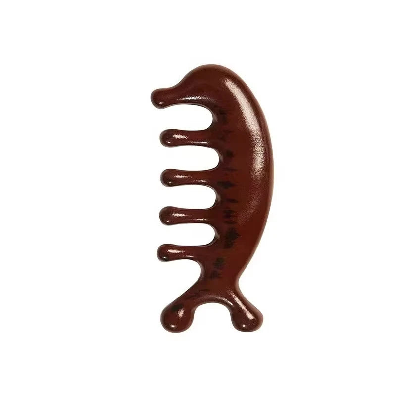 Gua Sha Massage Comb – Wide Tooth Facial & Scalp Scraping Tool