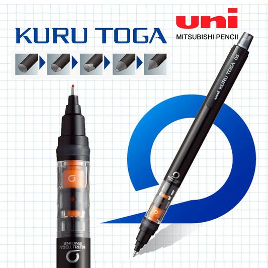 UNI Kuru Toga M5-452 0.5mm Lage-Centrum Automatisch Roterend Vulpotlood