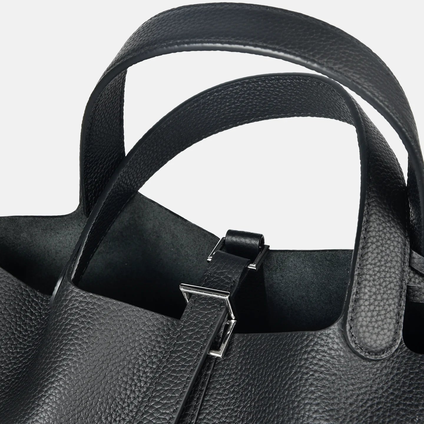 MENDY Genuine Leather Bucket Bag – Premium Large Tote Handbag for Women