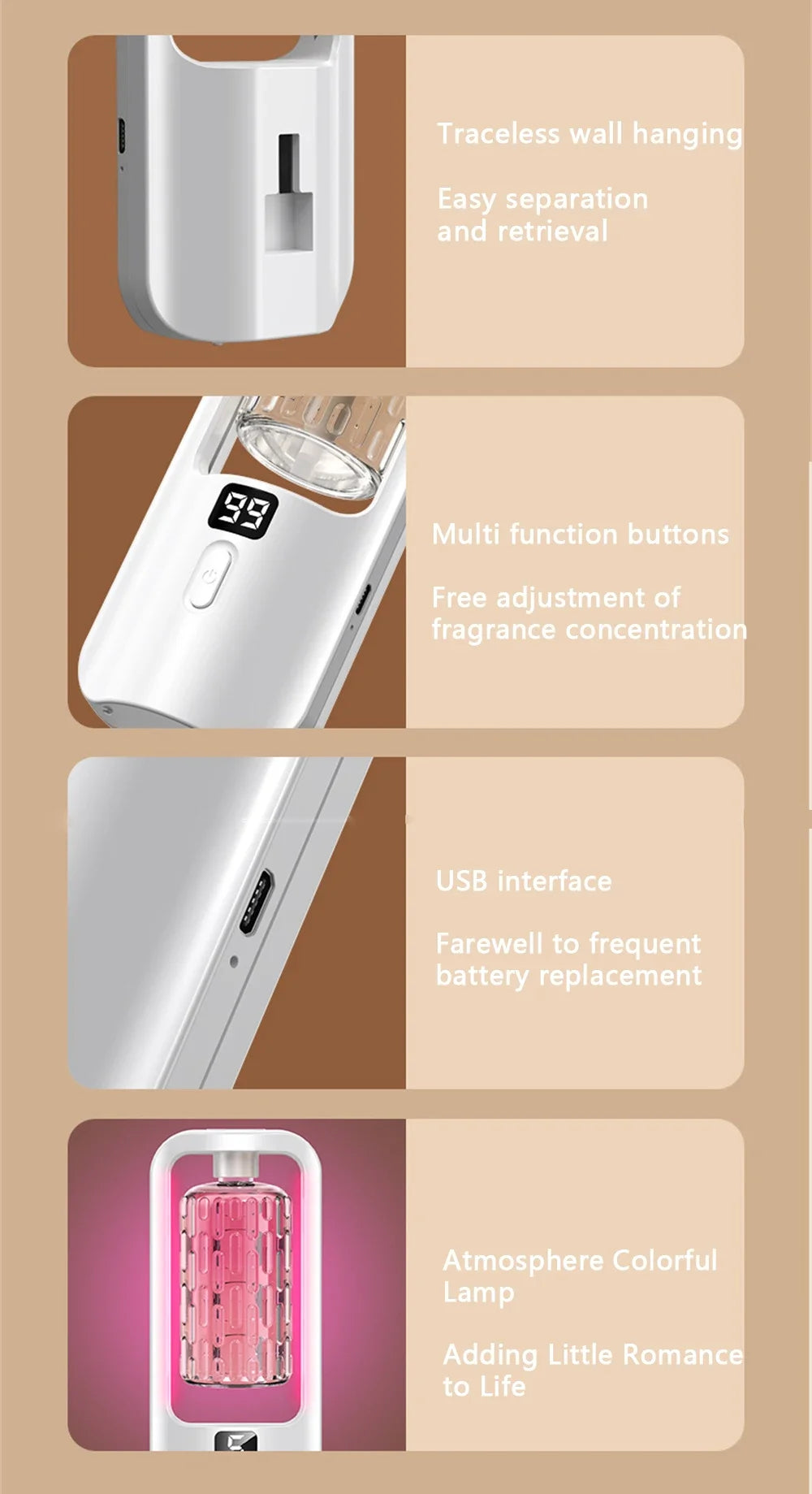 Aroma Diffuser Humidifier – Fragrance Essential Oil Aromatherapy Machine for Home & Hotel
