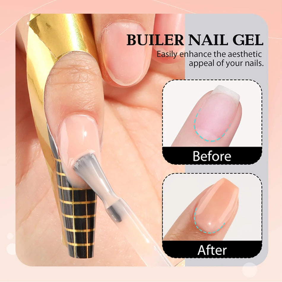 CHUNSHU Hema FREE Construction UV Gel 18ml Builder Nail Gel In A Bottle Semi Permanent Thick Rubber Base Gel Extension Nails Art