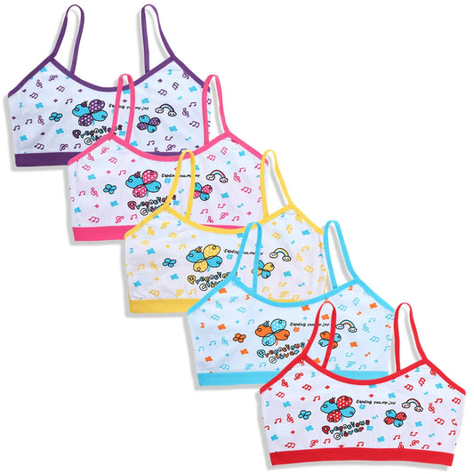 Meisjes Trainingsbeha – Panda & & Bloemenprint Puberteit Tube Top