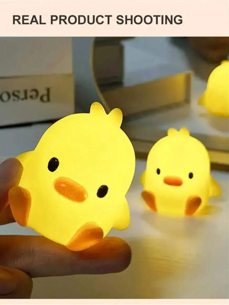Cute Duck Night Light – Cartoon LED Bedside Sleeping Lamp for Kids & Bedroom Décor