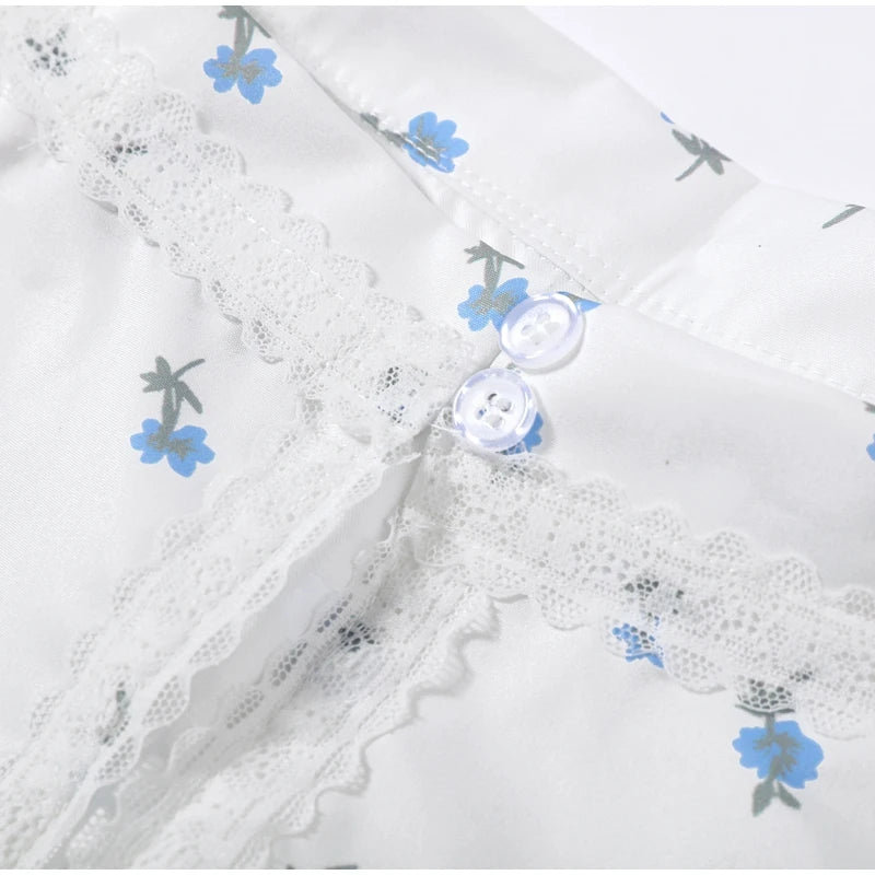 Elegant Printed Women's Dress Sleeveless Square Collar Waist-Closed Lady Mini Dresses With Waist Tape 2026 Summer Female Robe