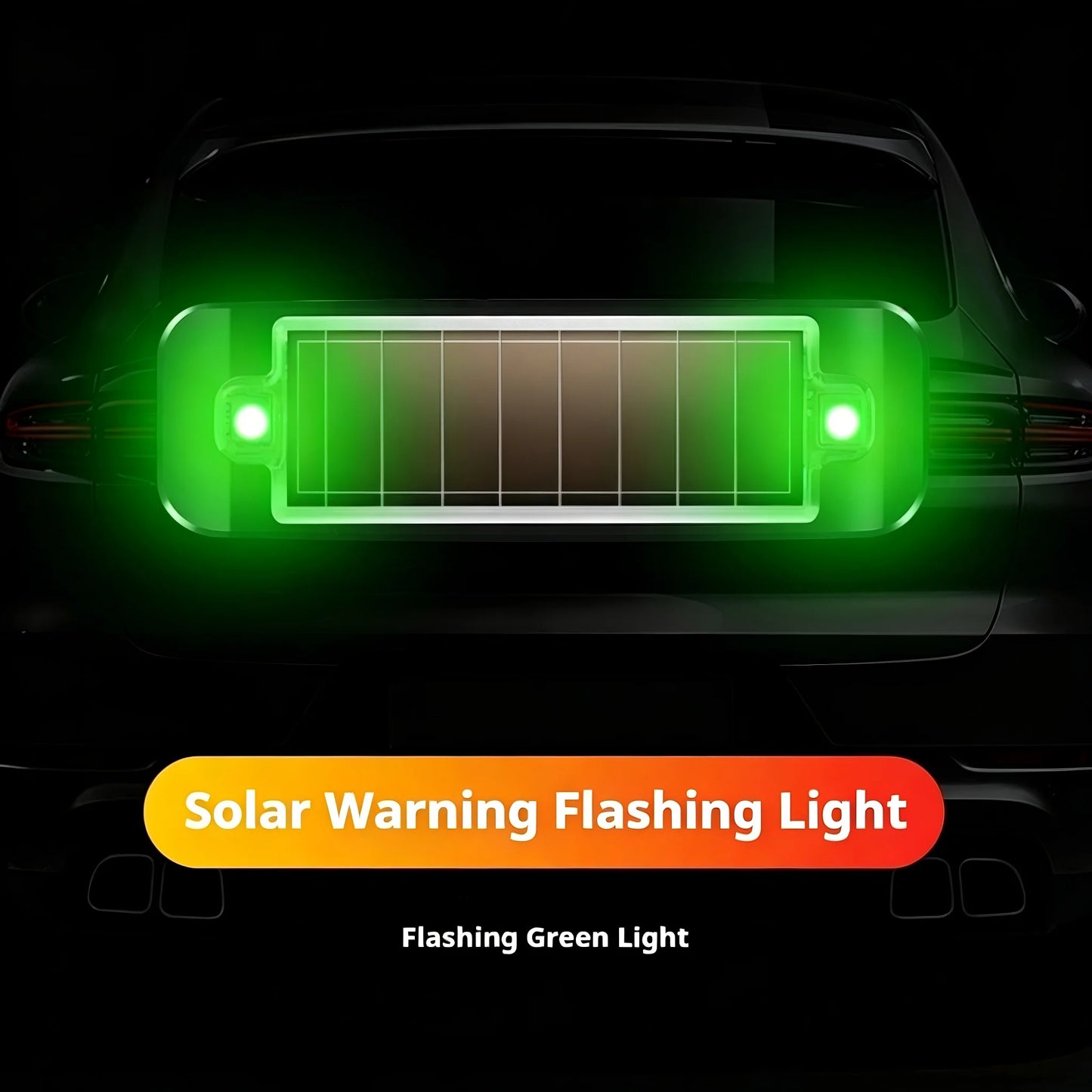 Mini Solar LED Car Warning Light, Wireless Anti-Theft Flashing Lamp, Simulated Dummy Alarm Security Light