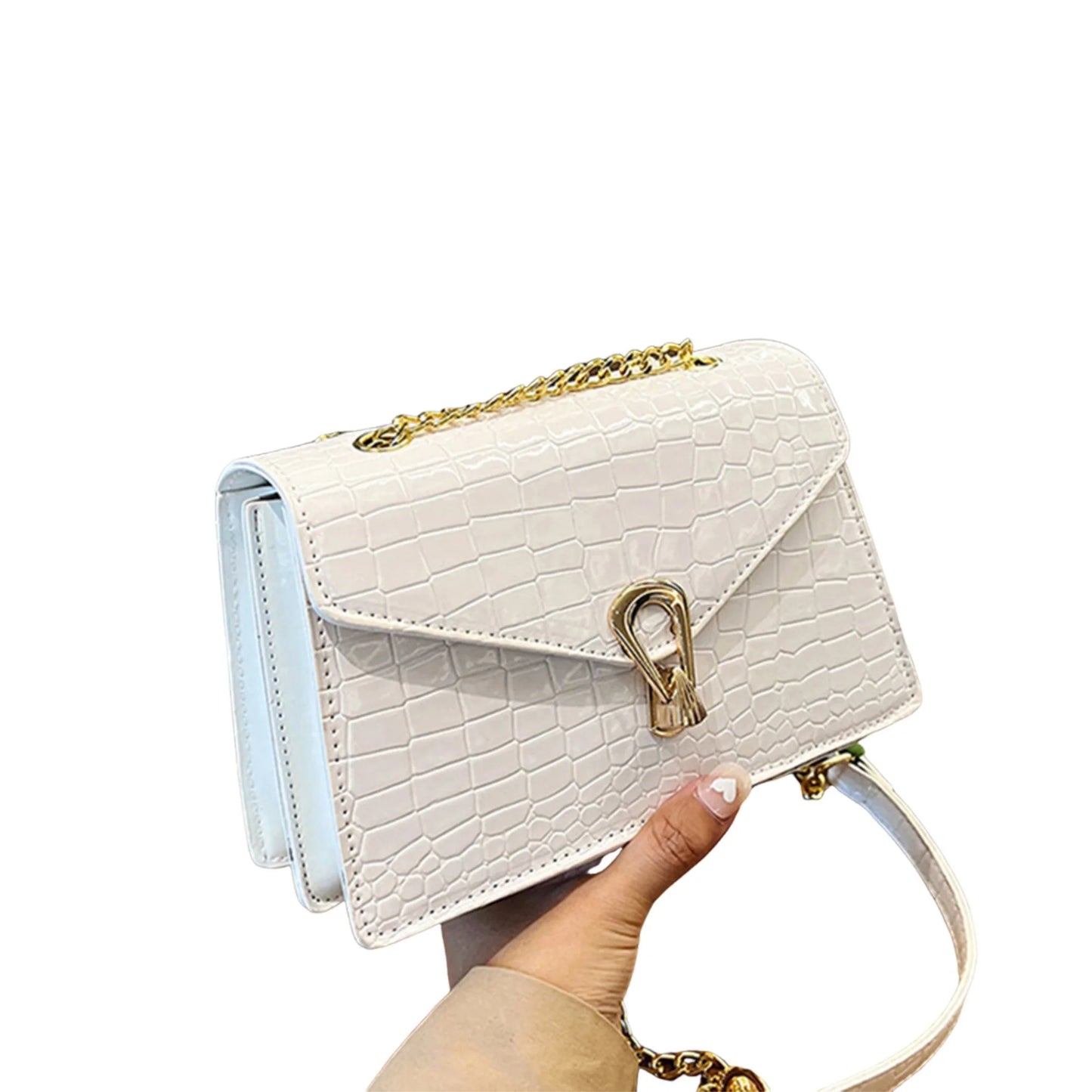 Stylish Women s Crocodile Pattern Leather Crossbody Bag for Chic Vacation and Shopping Adventures in the City
