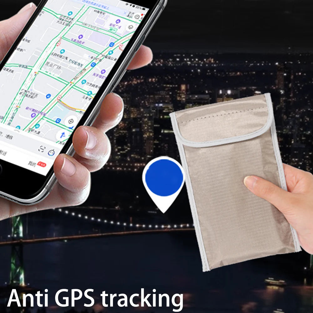 Mobile Phone RF Signal Blocker Anti-Radiation Shield Case Bag Pouch IC Magnetic Card Prevent Degaussing Anti-tracking