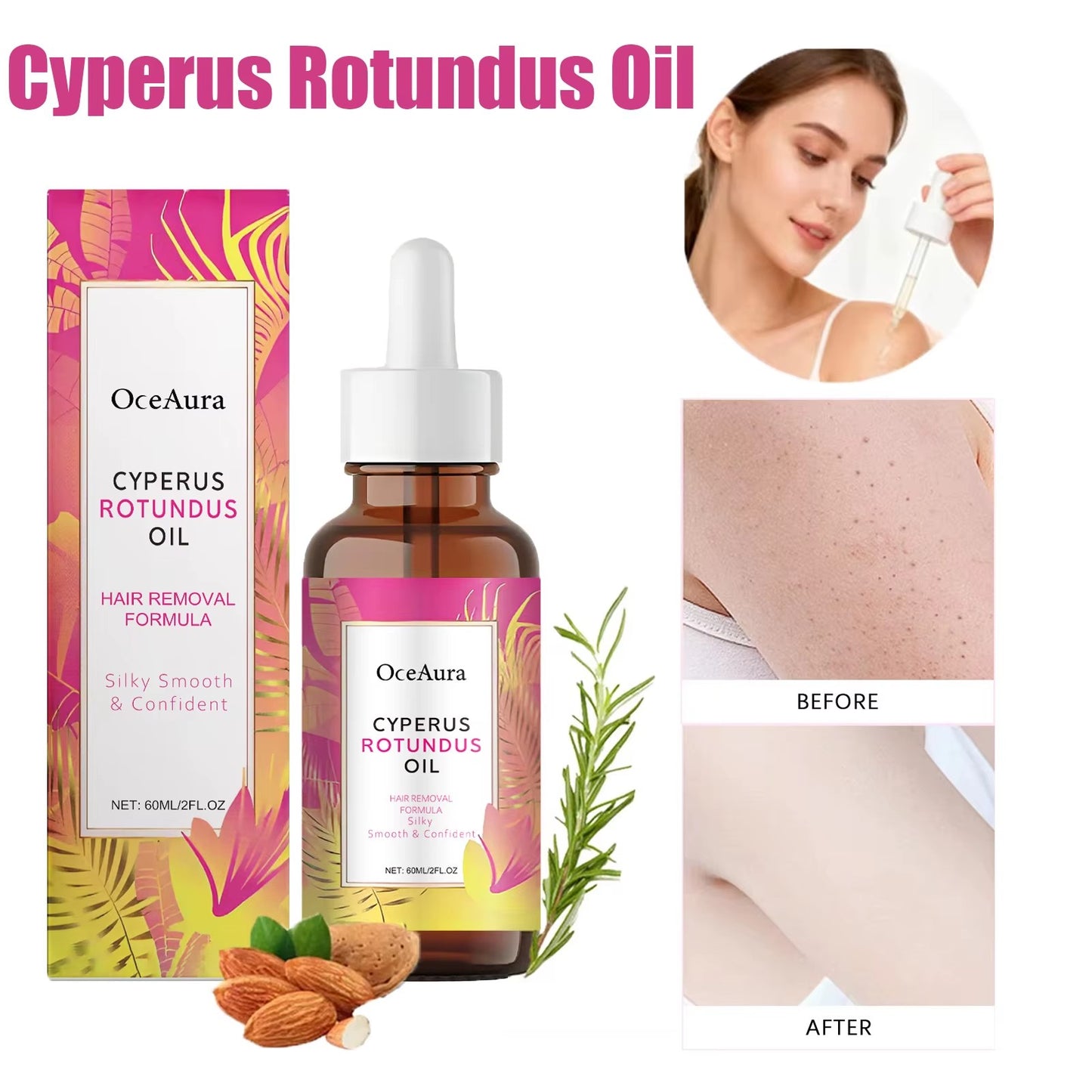 Cyperus Rotundus Huidzuiverende Olie