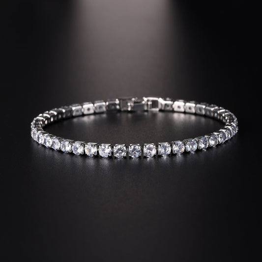 Micro Zircon Tennis Bracelet Set – Hip Hop 4.0 Crystal Chain Jewellery